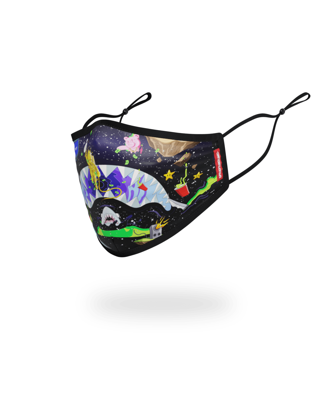 ADULT ASTRO PARTY FORM-FITTING FACE MASK - Image 2