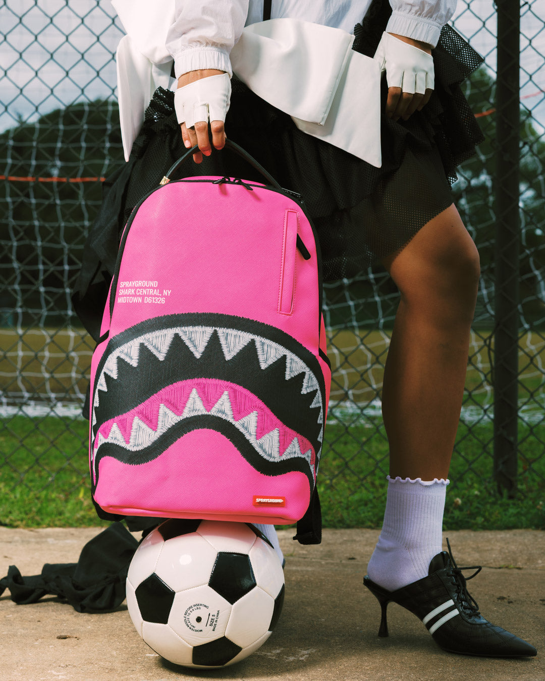 SHARK CENTRAL EMBROIDERED EFFECT BACKPACK - Image 8
