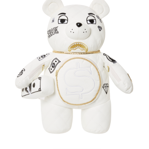 RIVIERA LE BLANC GOLD CHAIN MONEYBEAR TEDDYBEAR BACKPACK