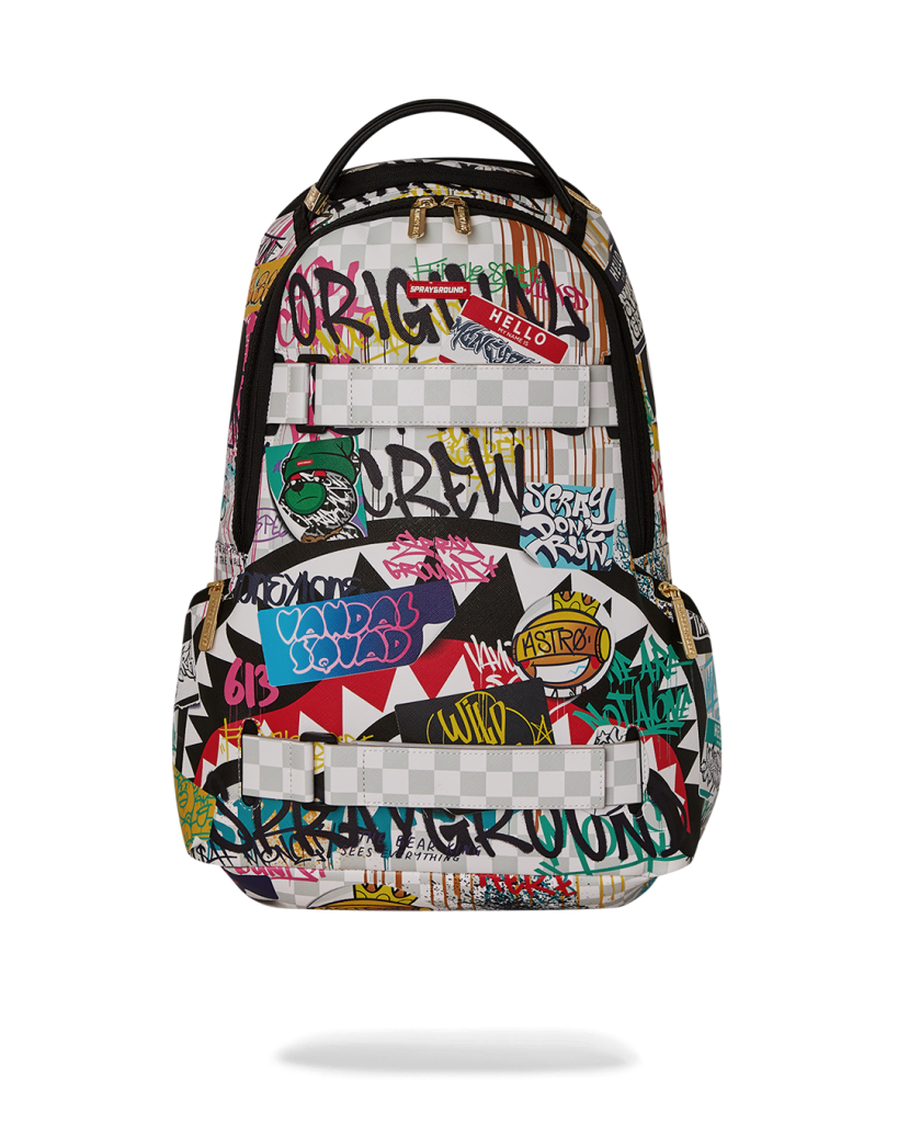 CREATE ANOTHER DAY SKATEBOARD-STRAP BACKPACK