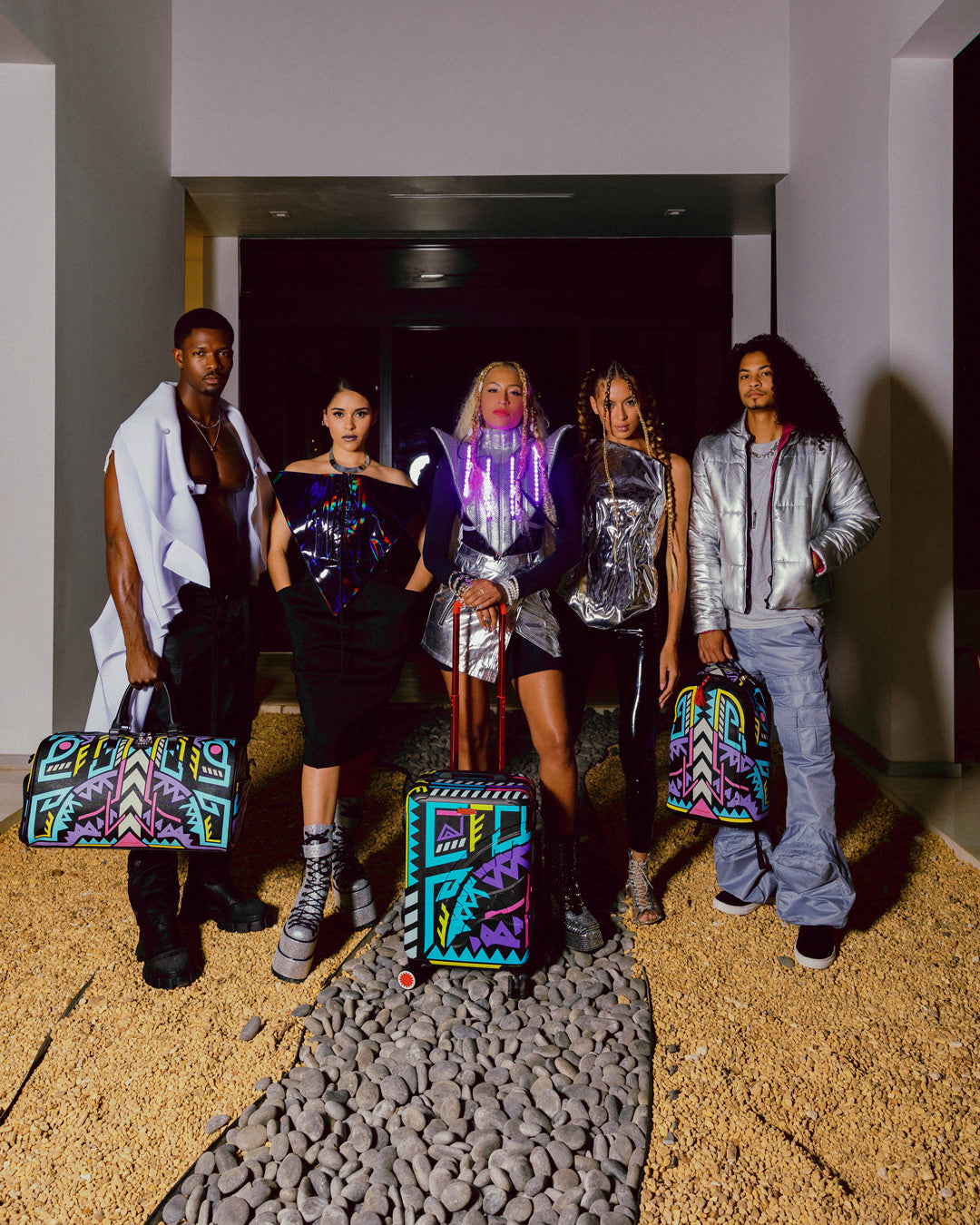 A.I. PATH TO THE FUTURE III HARDSHELL CARRY-ON LUGGAGE ?C SANDFLOWER COLLAB - Image 16