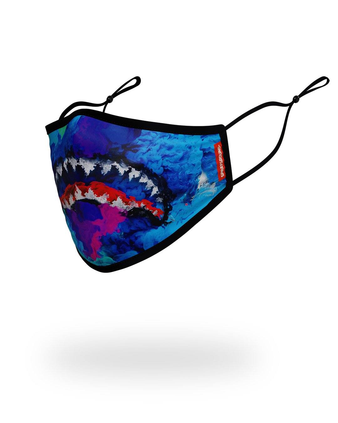 ADULT COLOR DRIP FORM FITTING FACE MASK - Image 2