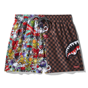 STICKER CREW SWIM SHORTS