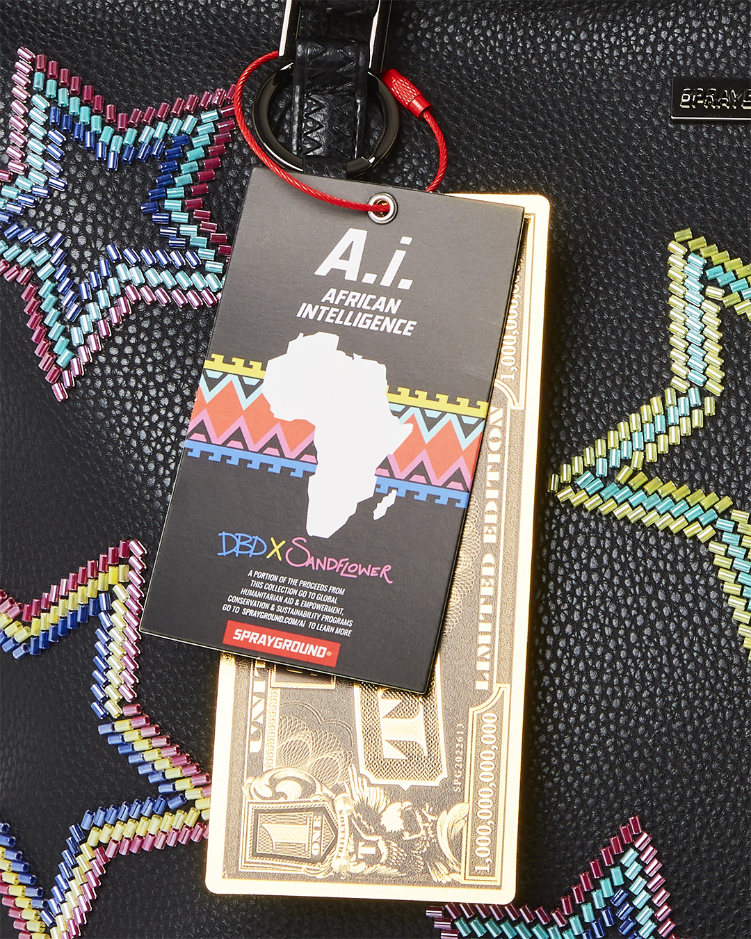 STAR RACER A.I.7 SANDFLOWER COLLAB BEADED TOTE - Image 14