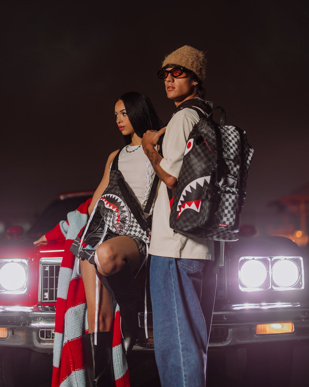 SCRIBBLE DRIBBLE CHECK HILLS BACKPACK - Image 12