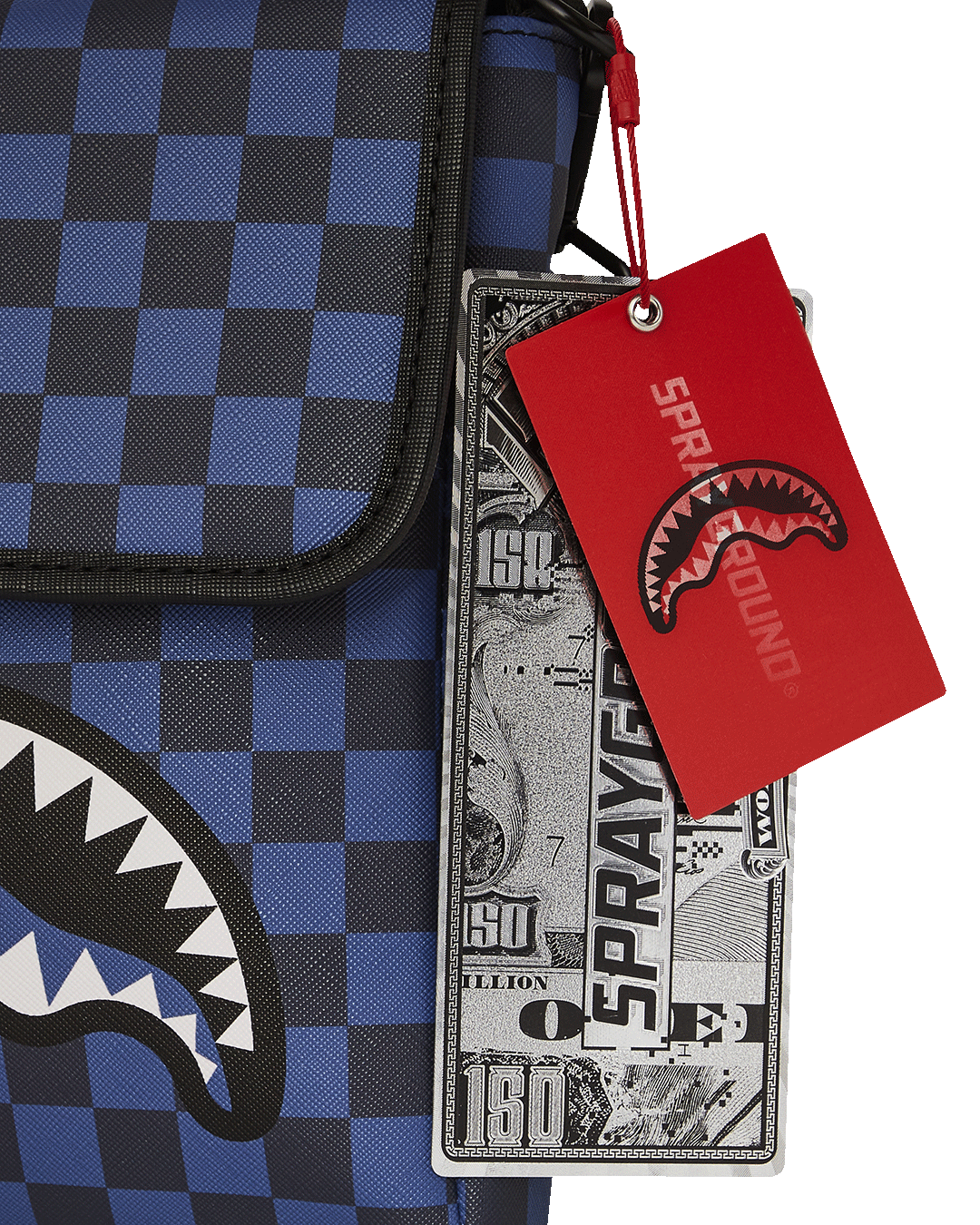 MIDNIGHT MAGIC SHARKS IN PARIS MESSENGER SLING BAG - Image 7